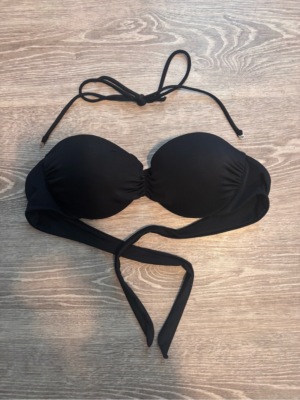 Victoria's Secret Black Bandeau Bikini Top